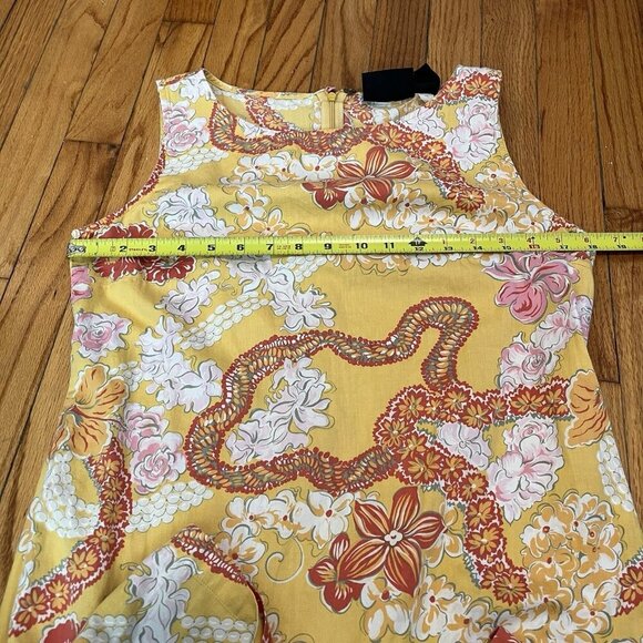 Pataloha Patagonia Vintage 2001 Yellow Floral‎ Tank Dress Size 10 - Picture 6 of 6